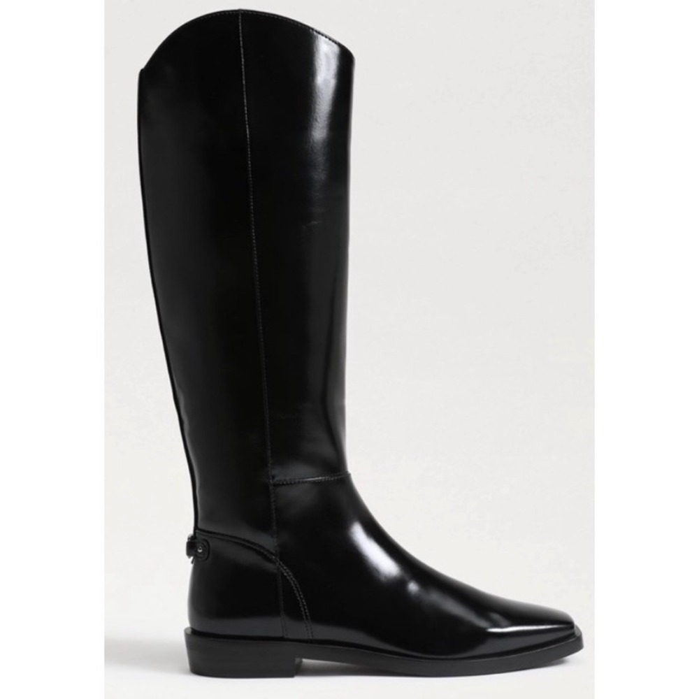 Sam Edelman Cesar Black Square Toe Knee High Riding Boots Womens 7M
